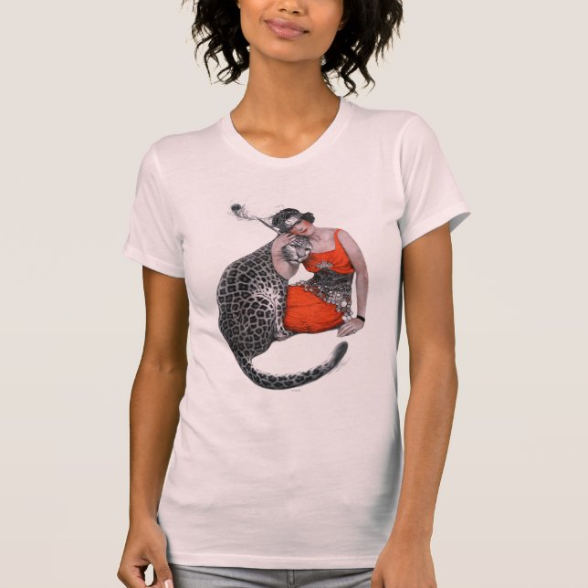 Dam och Leopard T-shirt (Framsida)