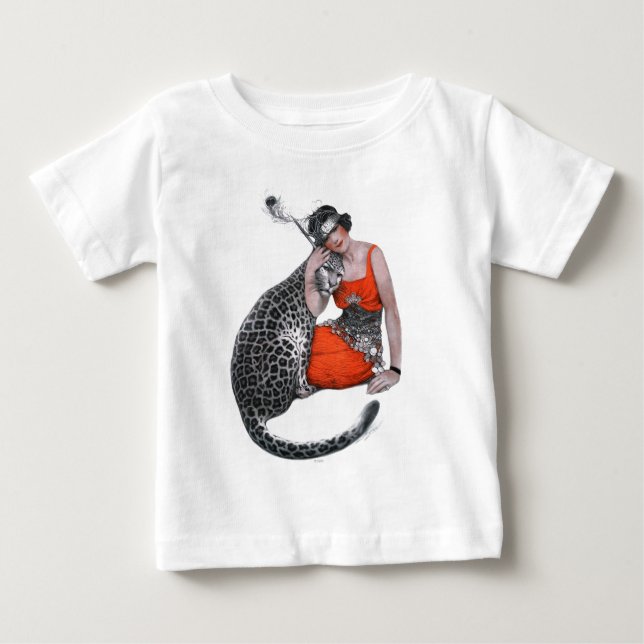 Dam och Leopard T-shirt (Framsida)