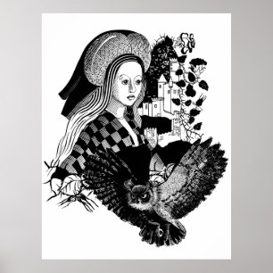 Dam och Nattuggla Poster
