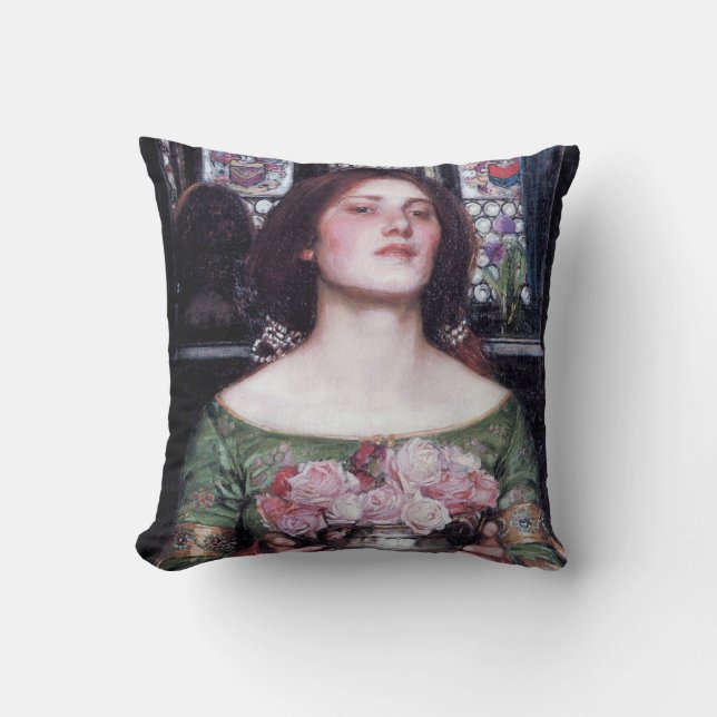 Dam och Ro, John William Waterhouse Kudde (Framsida)