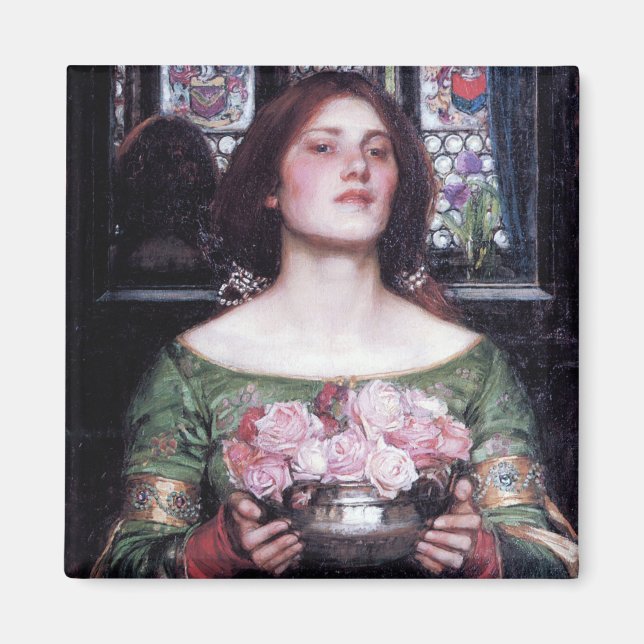 Dam och Ro, John William Waterhouse Magnet (Framsidan)