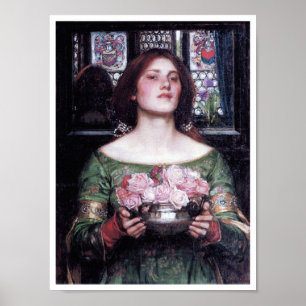 Dam och Ro, John William Waterhouse Poster