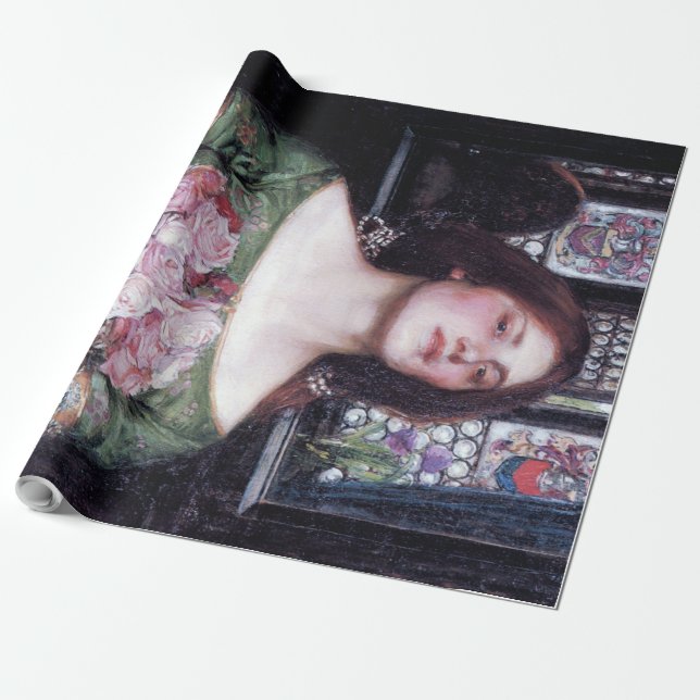 Dam och Ro, John William Waterhouse Presentpapper (Utrullad)