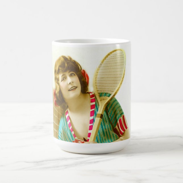 Dam och tennis kaffemugg (Center)
