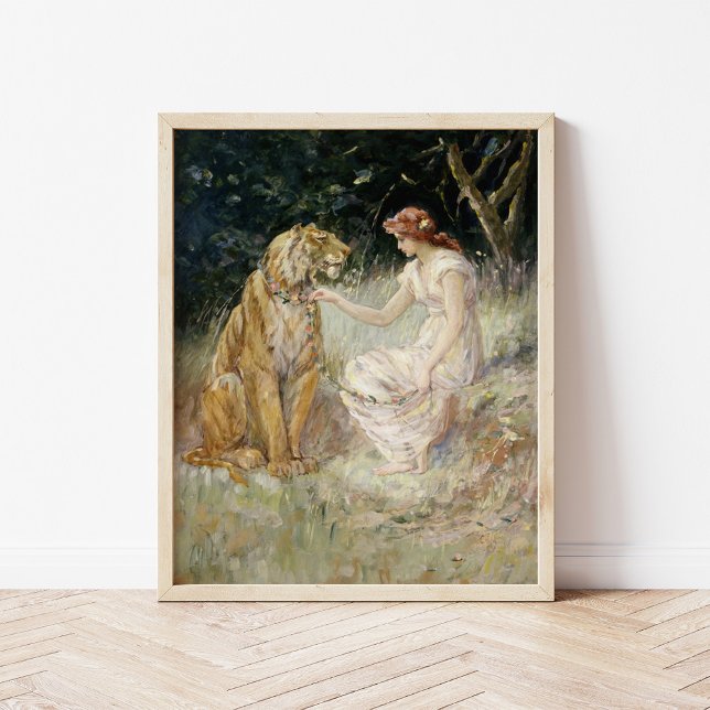 Dam och tigern | Frederick Stuart Church Poster (Skapare uppladdad)