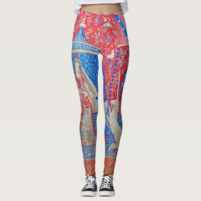 Dam och Unicorn/A Mon Seul Desir Leggings (Framsida)