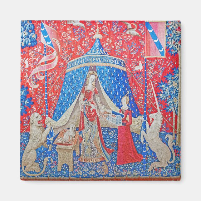 Dam och Unicorn/A Mon Seul Desir Magnet (Framsidan)