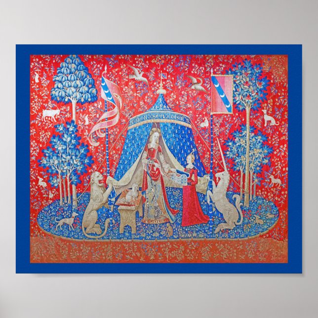 Dam och Unicorn/A Mon Seul Desir Poster (Framsidan)