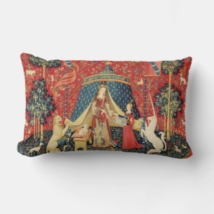 DAM OCH UNICORN Lejon,Fantasy Flowers,Animals Lumbarkudde