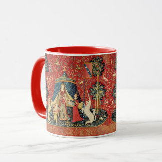 DAM OCH UNICORN Lejon,Fantasy Flowers,Animals Mugg