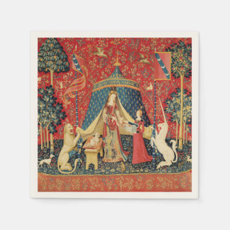 DAM OCH UNICORN Lejon,Fantasy Flowers,Animals Pappersservett