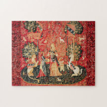 DAM OCH UNICORN Lejon,Fantasy Flowers,Animals