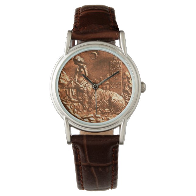 DAM och UNICORN Medieval Medallion Armbandsur (Framsida)