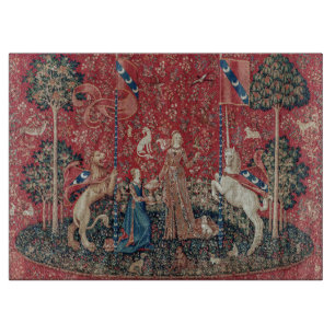 Dam och Unicorn Medieval Tapestry Taste