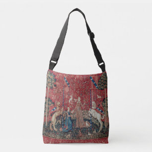 Dam och Unicorn Medieval Tapestry Taste Axelväska