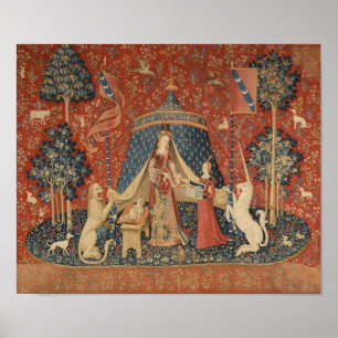 Dam och Unicorn Poster