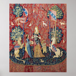 Dam och Unicorn Poster