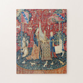 Dam och Unicorn Pussel