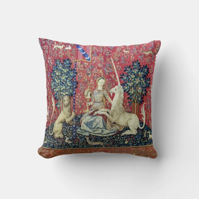Dam och Unicorn, Sight Kudde (Framsida)