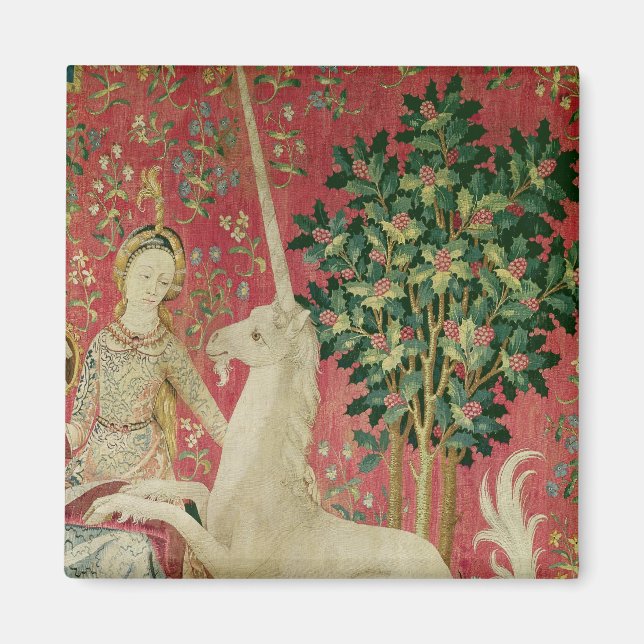 Dam och Unicorn: "Sight" Magnet (Framsidan)