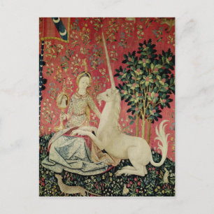 Dam och Unicorn: "Sight" Vykort
