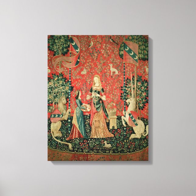 Dam och Unicorn: Smell Canvastryck (Framsida)