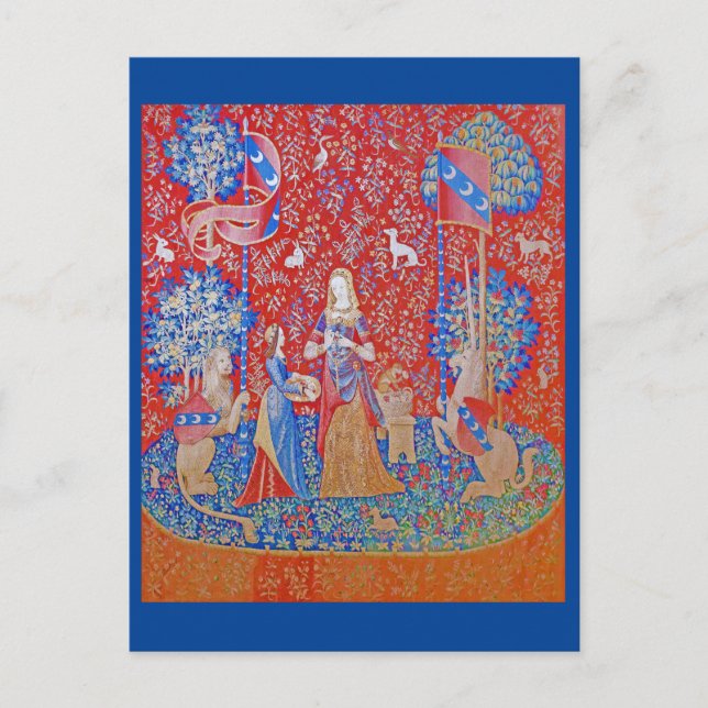 Dam och Unicorn/Smell Vykort (Framsida)