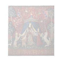 Dam och Unicorn Tapestry