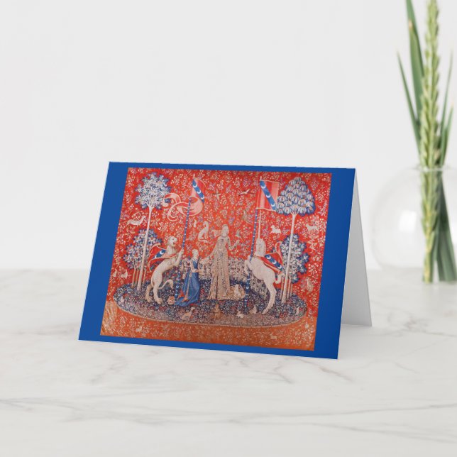 Dam och Unicorn/Taste Kort (Framsida)