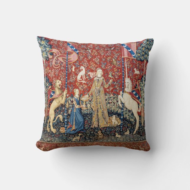 Dam och Unicorn, Taste Kudde (Framsida)