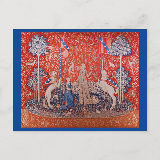 Dam och Unicorn/Taste Vykort (Framsida)