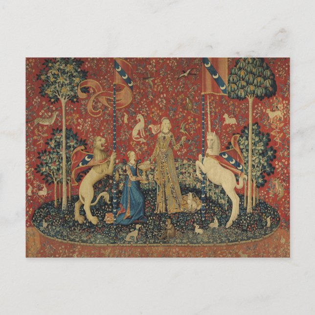 Dam och Unicorn: Taste Vykort (Framsida)