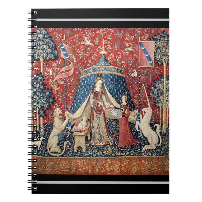 Dam och Unicorn, till min enda önskan Anteckningsbok (Framsidan)