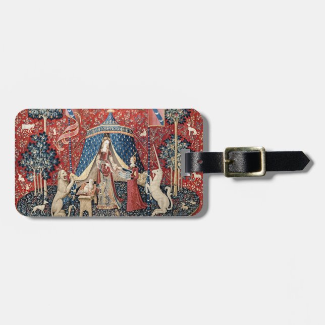 Dam och Unicorn, till min enda önskan Bagagebricka (Horisontell Framsida)