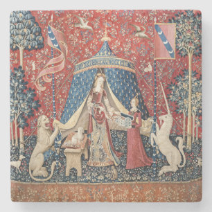 Dam och Unicorn, till min enda önskan Stenunderlägg