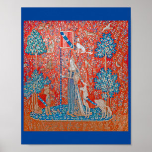 Dam och Unicorn/Touch Poster