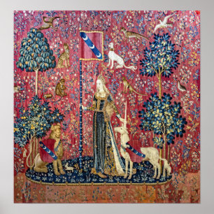 Dam och Unicorn, Touch Poster