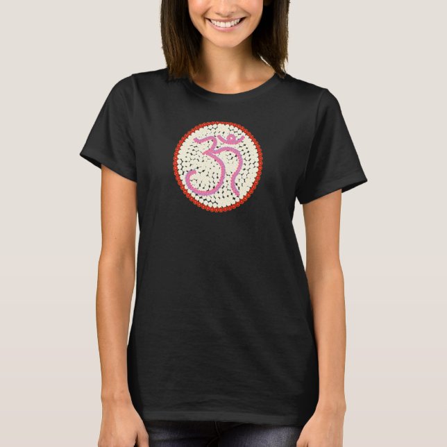 Dam Om Green Yoga  1 T Shirt (Framsida)