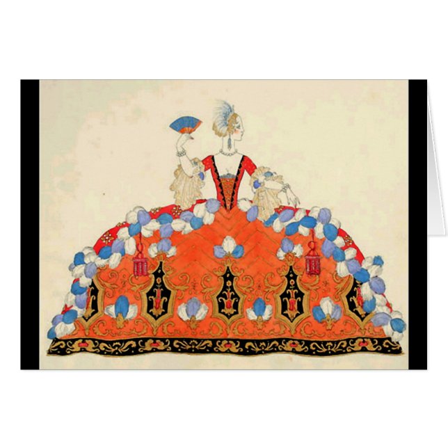 DAM ORANGE MODE COSTUME DESIGNER MAKEUP ARTIST HÄLSNINGSKORT (Framsidan Horizontal)