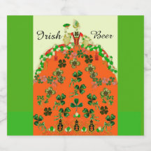 DAM ORANGE OCH SHAMROCKS Grönt Irish