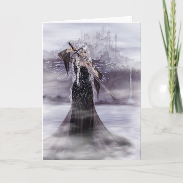 Dam på Avalon-hälsningskort Kort (Framsida)