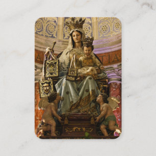 Dam på berget Carmel och Jesus Prayer Card Visitkort