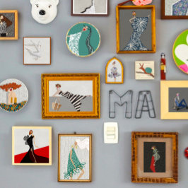 Dam på den röda mattan Mode Illustration Poster