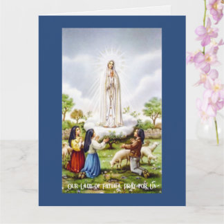 Dam på Fatima Greeting Card Kort