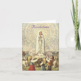 Dam på Fatima Helgdag Card Helgkort