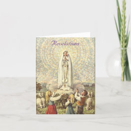 Dam på Fatima Helgdag Card Helgkort