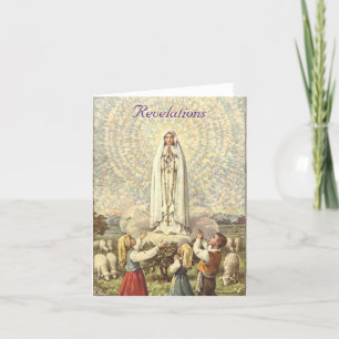 Dam på Fatima Helgdag Card Helgkort