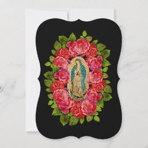 Dam på Guadalupe-kortet Julkort