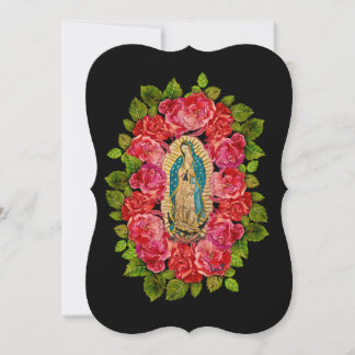 Dam på Guadalupe-kortet Julkort