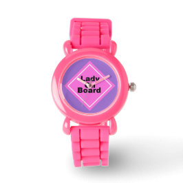 Dam på plats varning armbandsur